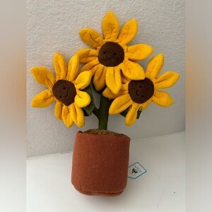 Authentic NWT Jellycat Amuseables Sunflower Plush Toy Plants ONLY ONE